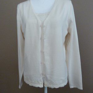 Cardigan Sweater and Sleeveless Tank EUC sz XLg